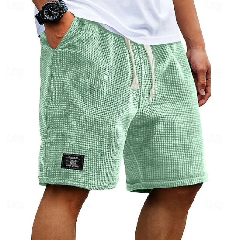 Elias | Casual Waffle Summer Shorts