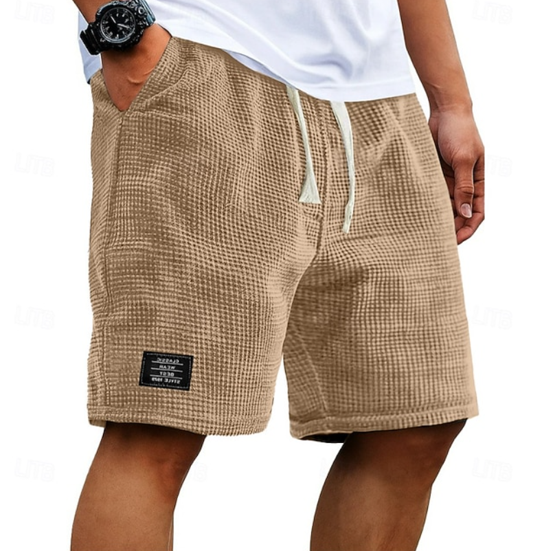 Elias | Casual Waffle Summer Shorts