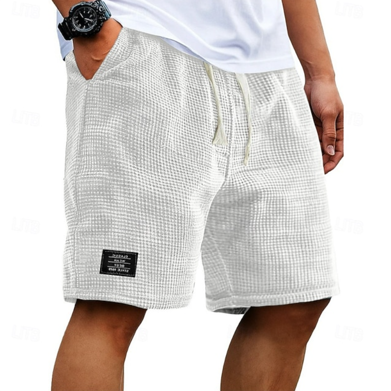 Elias | Casual Waffle Summer Shorts