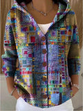 Nina | Elegant Hooded Button-Up Sweater